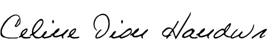 Скачать Celine Dion Handwriting