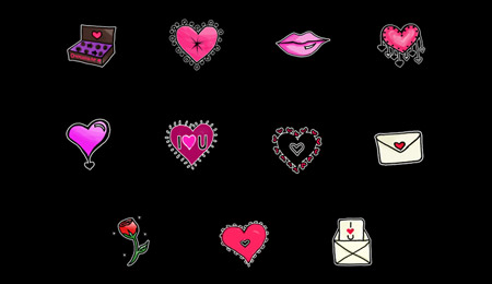 Скачать Be My Valentine Comp Icon Set