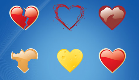 Скачать Package of 9 Love Icons