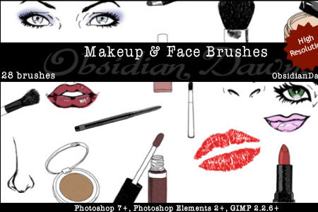 Скачать Makeup + Face Sketches Brushes