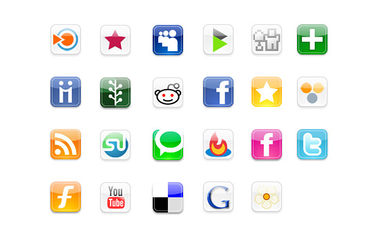 Скачать Iphone Style Social Icons By Fasticon