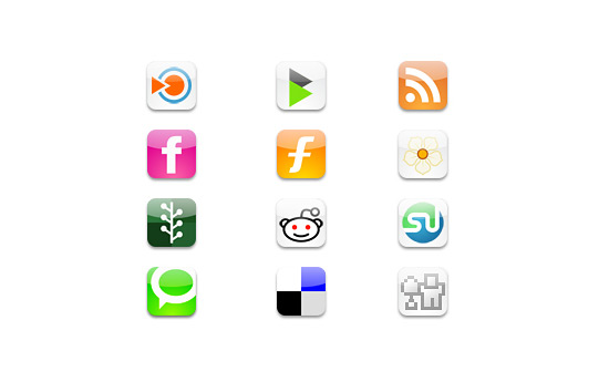 Скачать Social Bookmark Icons By Fasticon