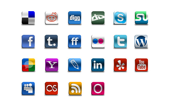 Скачать Social Networks Pro Icons By Artbees