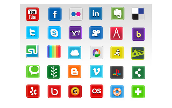 Скачать Social And Web Icons V2