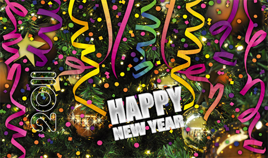 Создаем в фотошопе новогодний праздничный постер к 2011 году