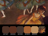 Скачать 20 готовых цветовых палитр, взятых с картин импрессиониста Эдгара Дега