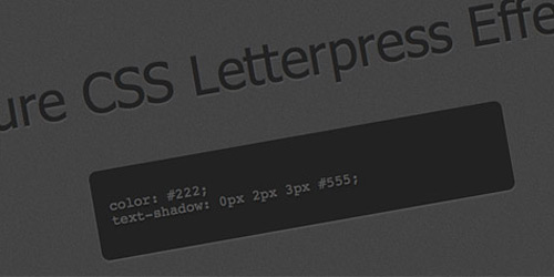 Посмотреть демо Create a Letterpress Effect