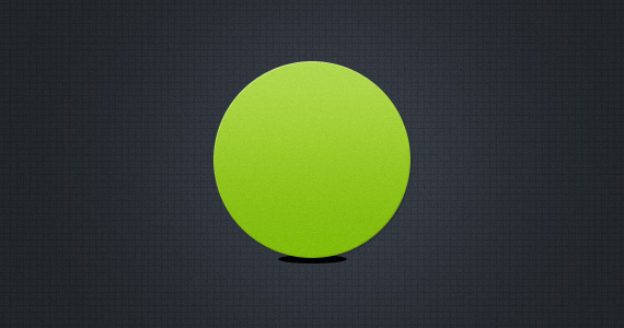 Создаем в фотошопе круглую зеленую кнопку с надписью тиснением