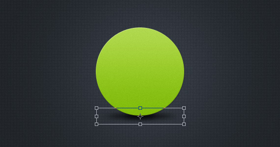 Создаем в фотошопе круглую зеленую кнопку с надписью тиснением