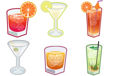 Скачать Cocktails Icons By Cedarseed