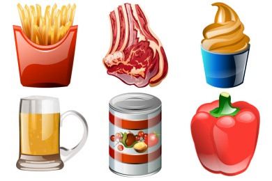 Скачать Brilliant Food Icons By Iconshock