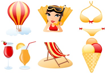 Скачать Beach Icons By Dapino