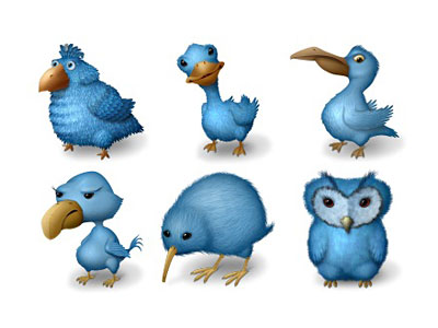 Скачать Ugly Birds Icons