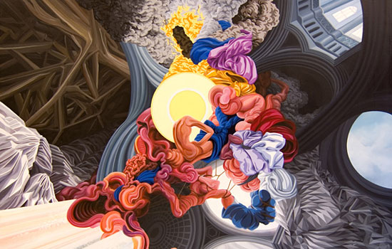 Энергия человеческого тела в цвете и пластике от иллюстратора James Roper