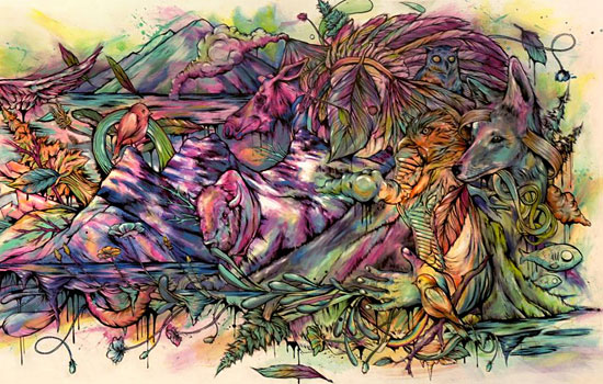 Цветное многоголосие в загадочных работах художника Pat Perry