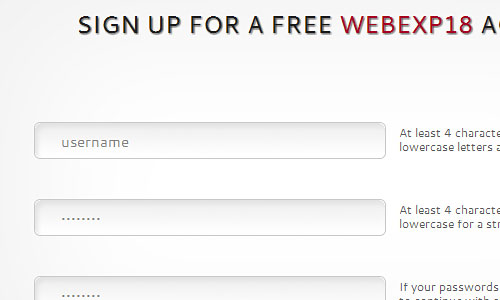 Перейти на Signup Form With CSS3 and jQuery