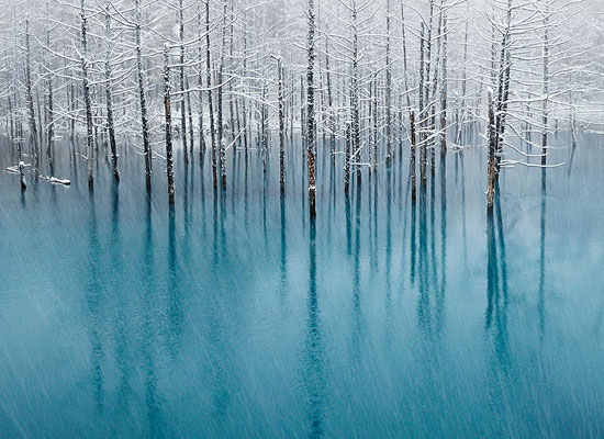 Перейти на Blue Pond, Hokkaido