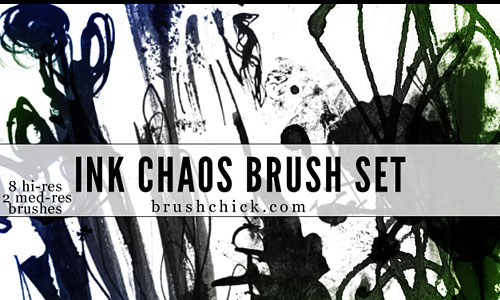 Скачать Ink and Chaos Brush Pack