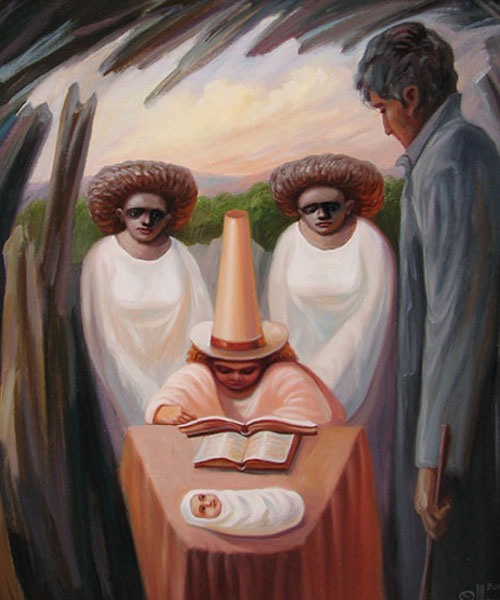 Скрытые образы и действующие лица на картинах Олега Щупляка