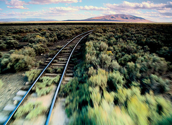 Перейти на Train Tracks, New Mexico-Colorado Border