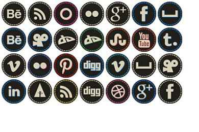 Скачать Free Hand Stitch Social Icons