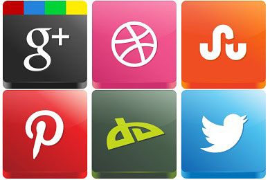Скачать 3d Social Icons