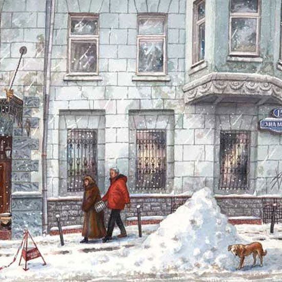 Московские дворы и улочки в иллюстрациях Алены Дергилевой