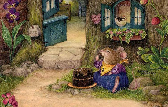 Милые кролики в рождественской сказке от художницы Susan Wheeler