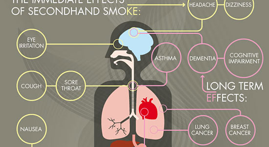 Secondhand Smoke Effects Infographic 