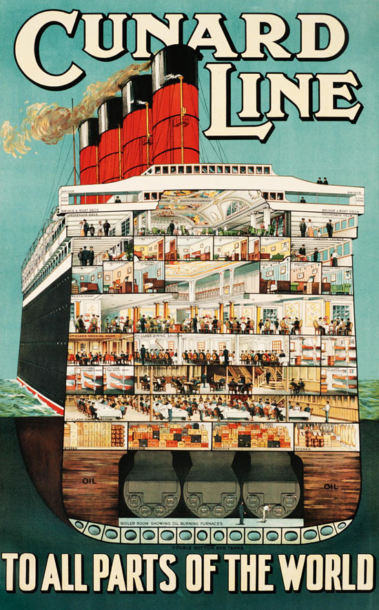 Cunard Line, To All Parts Of The World