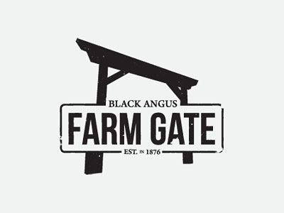 Black Angus Farm Gate