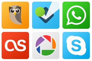 Перейти на Flat Gradient Social Icons by limav (120 icons)