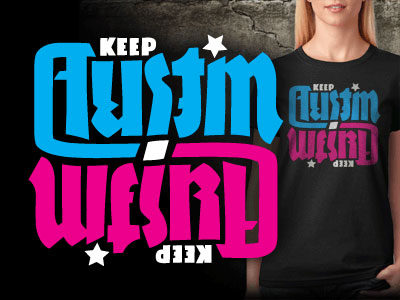Keep Austin Weird Ambigram